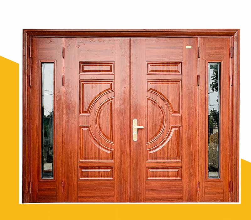 Cửa thép vân gỗ tại TP.HCM