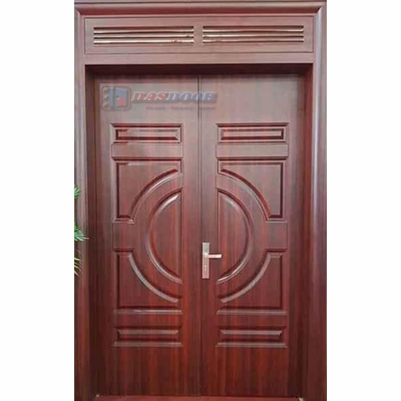 cửa thép vân gỗ 2 cánh