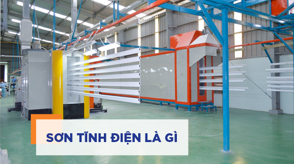 công nghệ sơn tĩnh điện là một trong những công nghệ làm cửa thép vân gỗ phổ biến